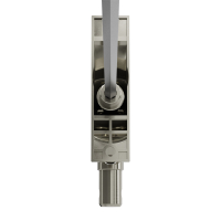 Geiger Gelenklager 90°- G059 | Grundplatte 22 x 85 mm | Kurbelzapfen 13,9 mm | 6 mm Sechskant - Länge 300 mm