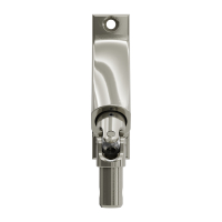 Geiger Gelenklager 90°- G061 | Grundplatte 22 x 85 mm | Kurbelzapfen 12,9 mm | 6 mm Sechskant 300 mm