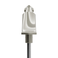Geiger Gelenklager 90°- G061 | Grundplatte 22 x 85 mm | Kurbelzapfen 12,9 mm | 6 mm Sechskant 300 mm