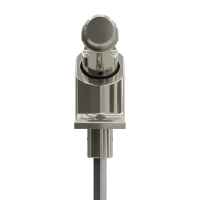 Geiger Gelenklager 90°- G061 | Grundplatte 22 x 85 mm | Kurbelzapfen 12,9 mm | 6 mm Sechskant 300 mm