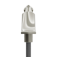 Geiger Gelenklager 90°- G062 | Grundplatte 22 x 85 mm | Kurbelzapfen 12,9 mm | 8 mm Vierkant - Länge 300 mm