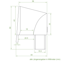 Einlauftrichter 42 x 35 mm | Sonderanfertigung
