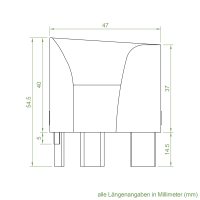 Einlauftrichter 47 x 39 mm | Sonderanfertigung