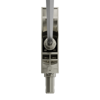 Geiger Gelenklager 90°- G063 | Grundplatte 22 x 85 mm | Kurbelzapfen 11,9 mm | 6 mm Sechskant - Länge 300 mm