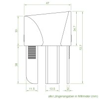 Einlauftrichter 47 x 40 mm | Sonderanfertigung