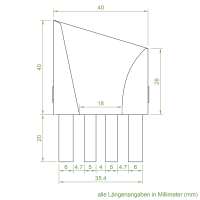 Einlauftrichter 40 x 40 mm | Sonderanfertigung
