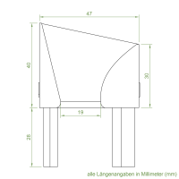 Einlauftrichter 47 x 43 mm | Sonderanfertigung