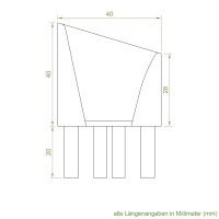 Einlauftrichter 40 x 39 mm | Sonderanfertigung