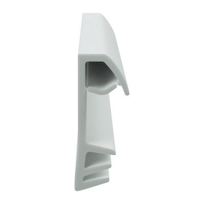 3D Modell der Flügelfalzdichtung FF052 in weiß für seitliche Nuten.