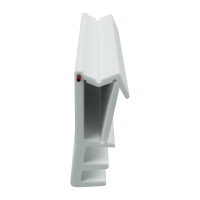 3D Modell der Flügelfalzdichtung FF102 in weiß...