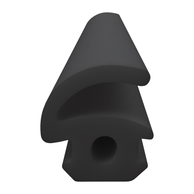 3D Modell der Lippendichtung LP470 in schwarz für Fenster.
