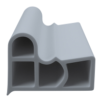 3D Modell der Stahlzargendichtung SZ356 in grau für senkrechte Nuten zum Tüblatt.