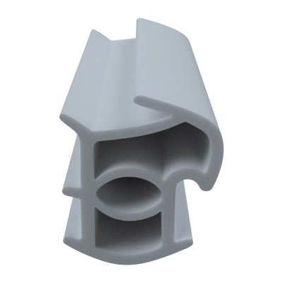 3D Modell der Stahlzargendichtung SZ363 in grau für senkrechte Nuten zum Tüblatt.