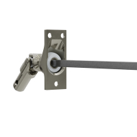 Geiger Gelenklager 45°- G008 | Grundplatte 22 x 52 mm | Kurbelzapfen 11,9 mm | 6 mm Vierkant - Länge 300 mm