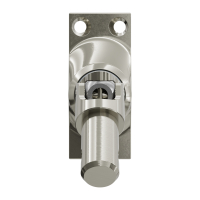 Geiger Gelenklager 45°- G008 | Grundplatte 22 x 52 mm | Kurbelzapfen 11,9 mm | 6 mm Vierkant - Länge 300 mm