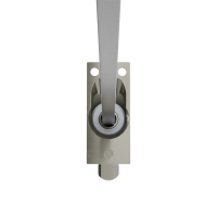 Geiger Gelenklager 45°- G008 | Grundplatte 22 x 52 mm | Kurbelzapfen 11,9 mm | 6 mm Vierkant - Länge 300 mm