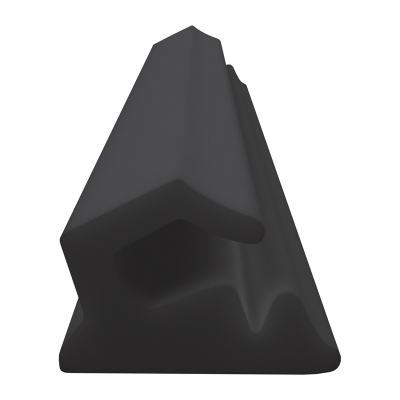 3D Modell der Lippendichtung LP475 in schwarz für Fenster.