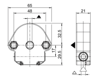 Geiger Schneckengetriebe S039 | Untersetzung 6:1 | 6 mm Vierkant | mit Endanschlag