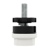 Geiger Modulares Markisengetriebe MGM 145 | 4,4:1 | Links | weiß | für 85 mm Nutwelle | vari. Endanschlag