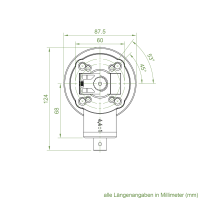 Geiger Modulares Markisengetriebe MGM 150 | 4,4:1 | Rechts | lichtgrau | für 85 mm Nutrohr | vari. Endanschlag