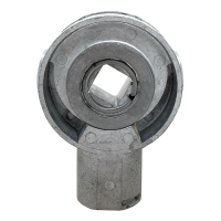 Geiger Markisengetriebe MKG 153 | 2,7:1 | blank |  Antrieb 6 mm Innensechskant | Abtrieb 12 mm Innenvierkant | ohne Endanschlag