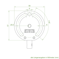 Geiger Kegelradgetriebe K002 | Untersetzung 1,2:1 | für rechts & links | Ø 31,6 mm