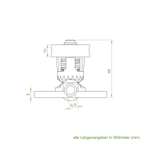 Geiger Kegelradgetriebe K002 | Untersetzung 1,2:1 | für rechts & links | Ø 31,6 mm