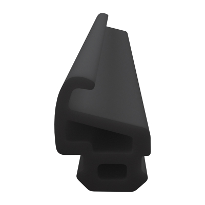 3D Modell der Lippendichtung LP479 in schwarz für Fenster.