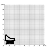 Zeichnung des Dichtungsprofils der Schlauchdichtung SL170.