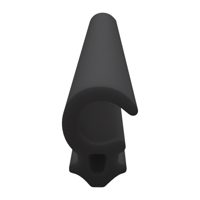 3D Modell der Lippendichtung LP497 in schwarz für Fenster.