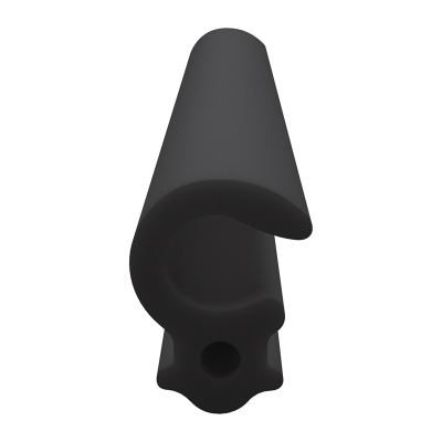 3D Modell der Lippendichtung LP499 in schwarz für Fenster.