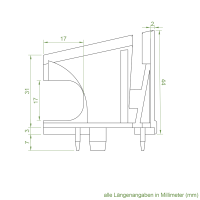 Schüco Einlauftrichter | für Kunststoff Rollladen-Führungsschienen | weiß