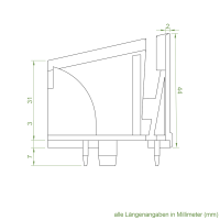 Schüco Einlauftrichter | für Kunststoff Rollladen-Führungsschienen | weiß