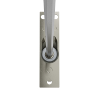 Geiger Gelenklager 45°- G012 | Grundplatte 22 x 85 mm | Kurbelzapfen 9,9 mm | 6 mm Sechskant - Länge 300 mm