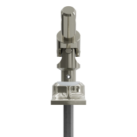 Geiger Gelenklager 45°- G012 | Grundplatte 22 x 85 mm | Kurbelzapfen 9,9 mm | 6 mm Sechskant - Länge 300 mm