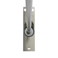 Geiger Gelenklager 45°- G013 | Grundplatte 22 x 85 mm | Kurbelzapfen 11,9 mm | 6 mm Sechskant - Länge 300 mm