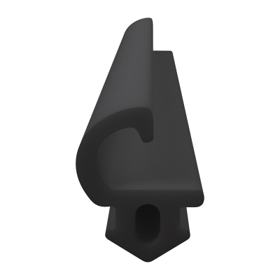 3D Modell der Lippendichtung LP506 in schwarz für Fenster.