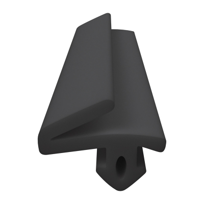 3D Modell der Lippendichtung LP508 in schwarz für Fenster.