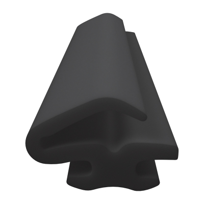 3D Modell der Lippendichtung LP509 in schwarz für Fenster.