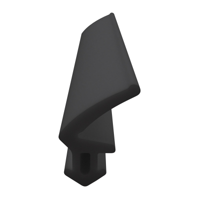 3D Modell der Lippendichtung LP511 in schwarz für Fenster.