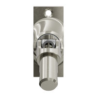 Geiger Gelenklager 45°- G014 | Grundplatte 22 x 52 mm | Kurbelzapfen 11,9 mm | 6 mm Sechskant - Länge 300 mm