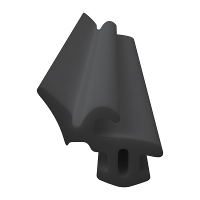3D Modell der Lippendichtung LP517 in schwarz für Fenster.