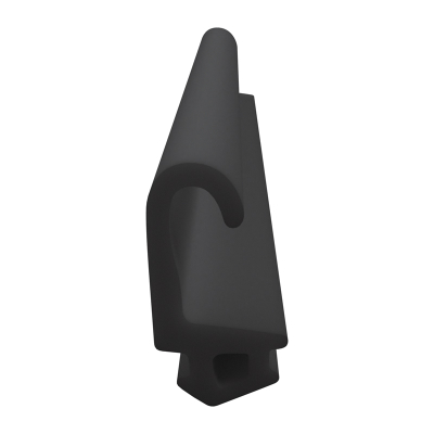3D Modell der Lippendichtung LP522 in schwarz für Fenster.