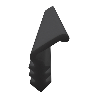 3D Modell der Lippendichtung LP531 in schwarz für Fenster.