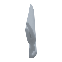 3D Modell der Lippendichtung LP532 in grau für Fenster.