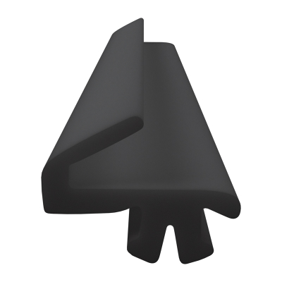 3D Modell der Lippendichtung LP538 in schwarz für Fenster.