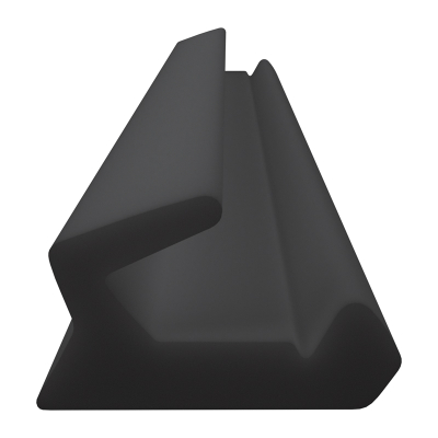 3D Modell der Lippendichtung LP545 in schwarz für Fenster.