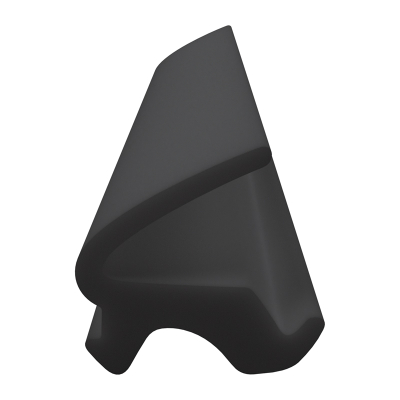 3D Modell der Lippendichtung LP550 in schwarz für Fenster.