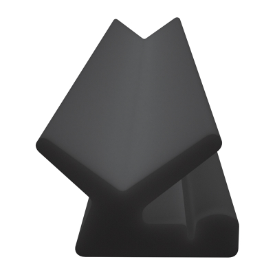 3D Modell der Lippendichtung LP551 in schwarz für Fenster.