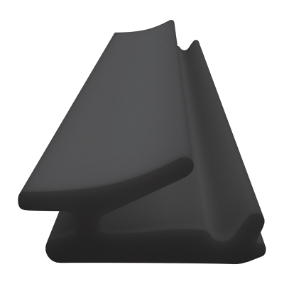 3D Modell der Lippendichtung LP552 in schwarz für Fenster.
